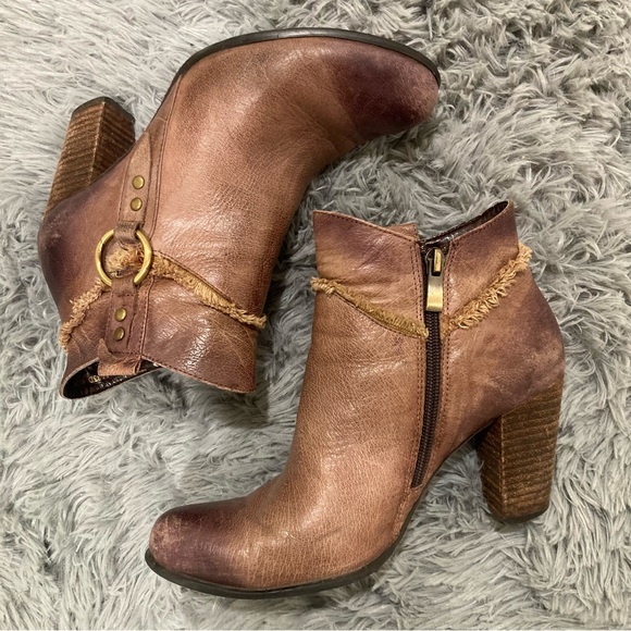 Ombré Purple Moto Boots - Picture 2 of 16